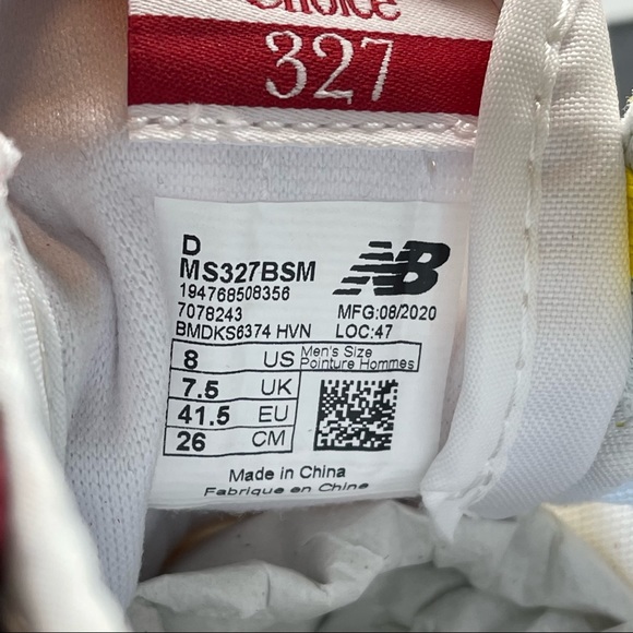 NEW New Balance 327 Men's Multicolor Sneaker - Picture 10 of 12